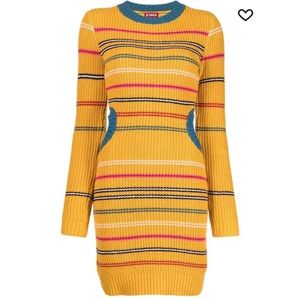 Staud striped knit dress